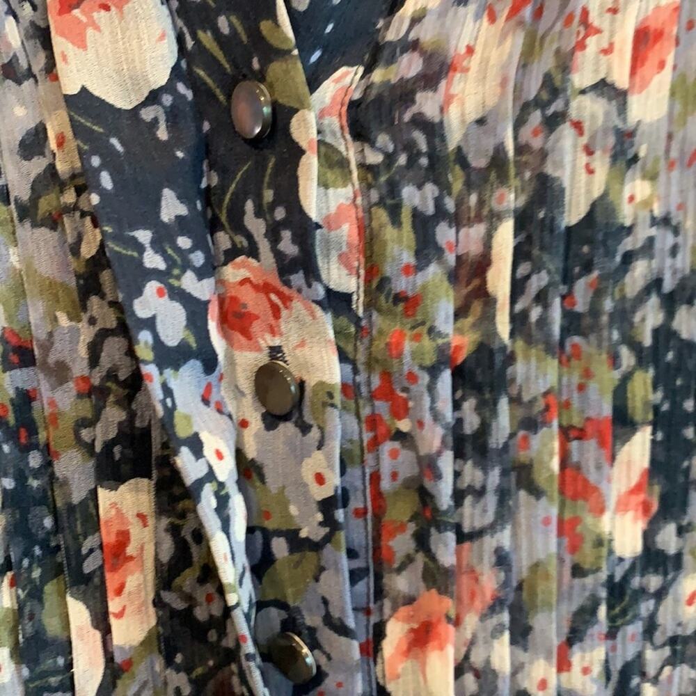 100% Silk Joie Floral Print Dress - Picture 9 of 11